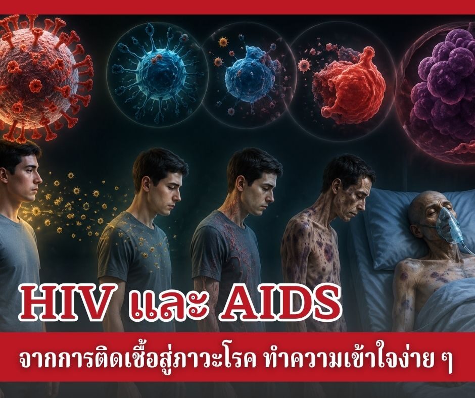 HIV และ AIDS จากการติดเชื้อสู่ภาวะโรค ทำความเข้าใจง่าย ๆ