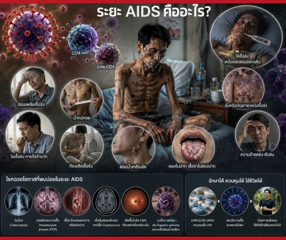 ระยะ AIDS คืออะไร