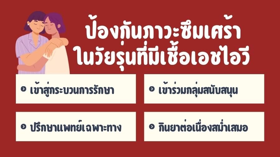 การป้องกันและจัดการ ภาวะซึมเศร้า ในวัยรุ่นที่ติดเชื้อ