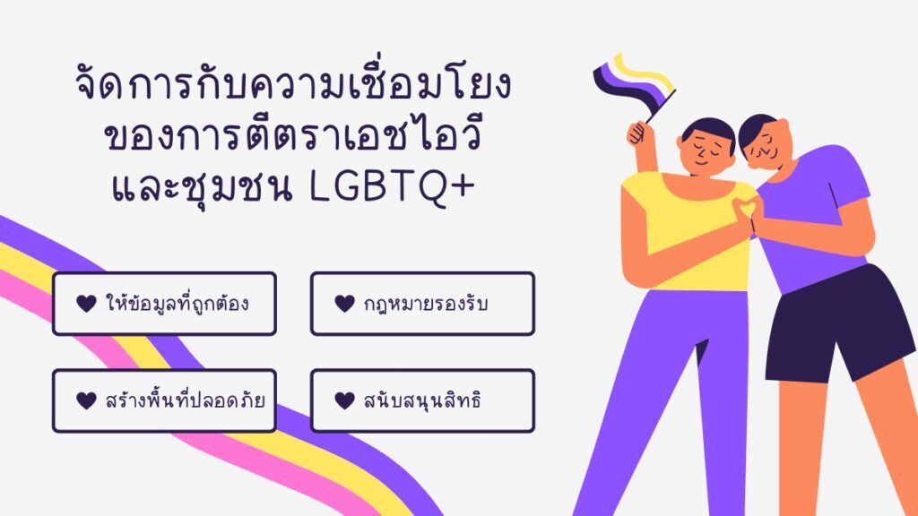 จัดการกับความเชื่อมโยงของการตีตราเอชไอวี และชุมชน LGBTQ+