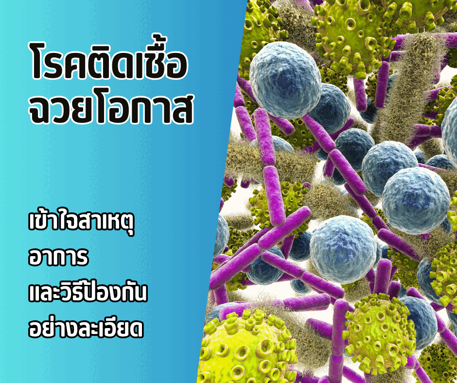 โรคติดเชื้อฉวยโอกาส : เข้าใจสาเหตุ อาการ และวิธีป้องกันอย่างละเอียด