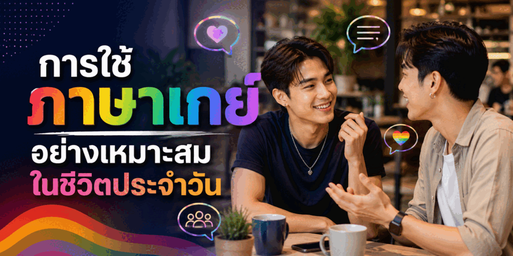 การใช้ภาษาเกย์อย่างเหมาะสมในชีวิตประจำวัน