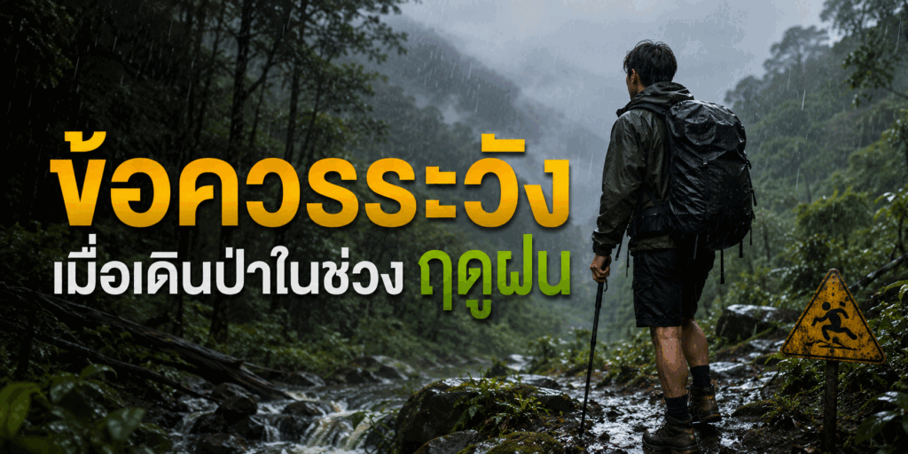 ข้อควรระวังเมื่อเดินป่าในช่วงฤดูฝน
