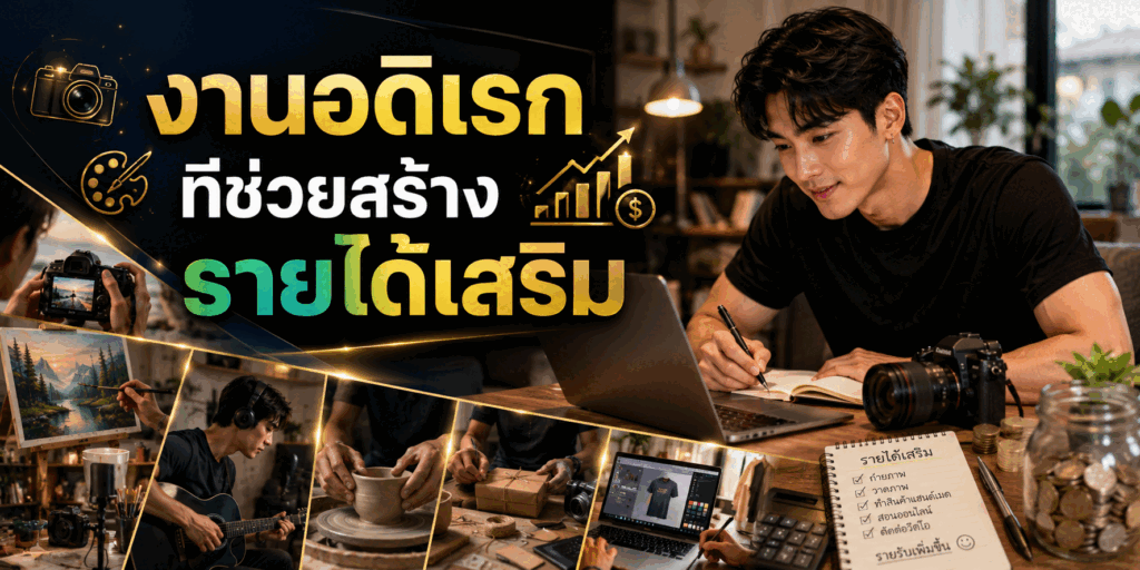 งานอดิเรกที่ช่วยสร้างรายได้เสริม