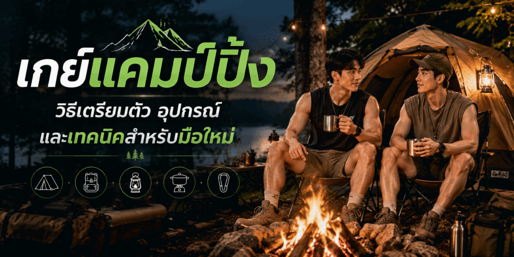 เกย์แคมป์ปิ้ง วิธีเตรียมตัว อุปกรณ์ และเทคนิคสำหรับมือใหม่