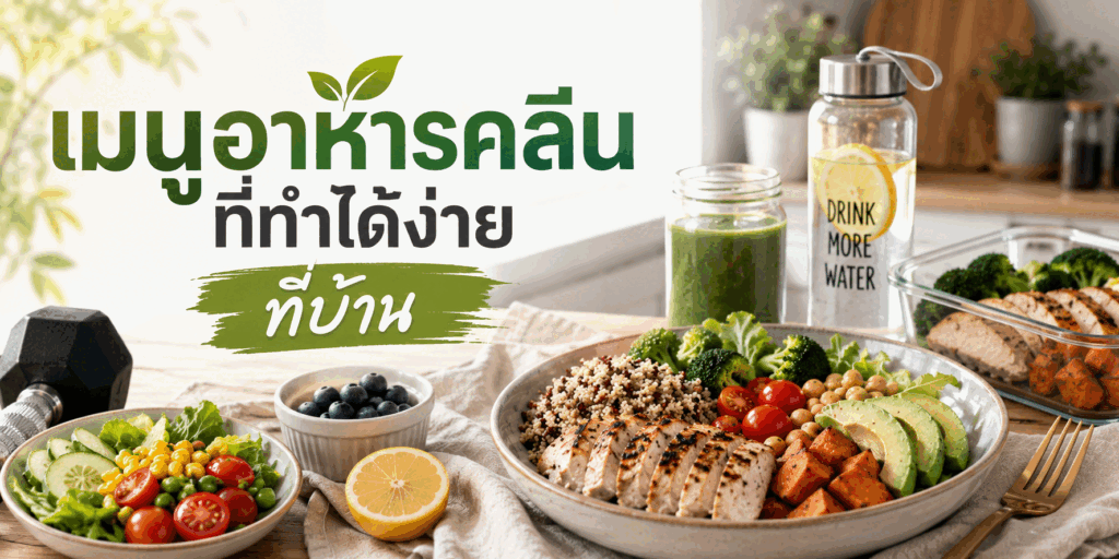 เมนูอาหารคลีนที่ทำได้ง่ายที่บ้าน