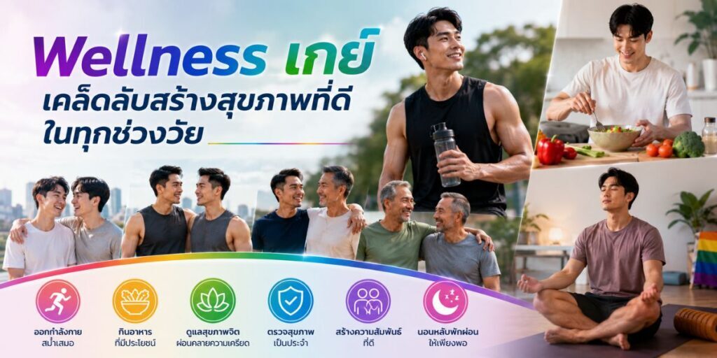Wellness เกย์ เคล็ดลับสร้างสุขภาพที่ดีในทุกช่วงวัย