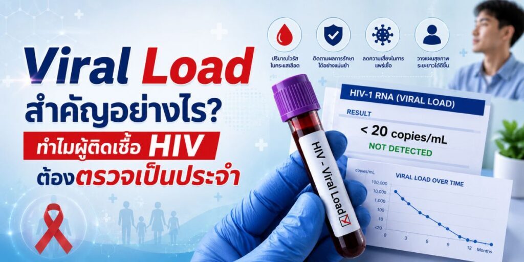 Viral Load สำคัญอย่างไร? ทำไมผู้ติดเชื้อ HIV ต้องตรวจเป็นประจำ