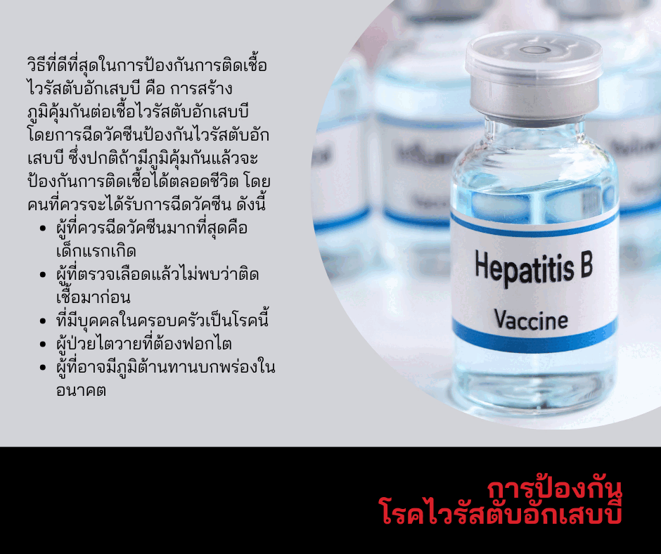 การป้องกันโรคไวรัสตับอักเสบบี