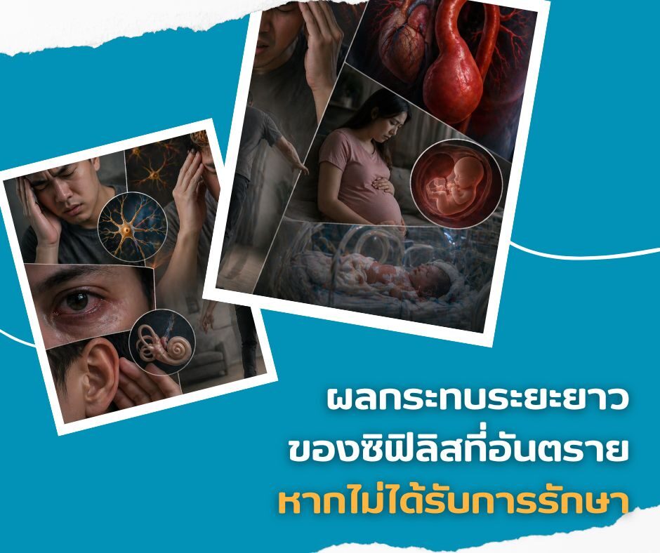 ผลกระทบระยะยาว ของซิฟิลิสที่อันตราย หากไม่ได้รับการรักษา