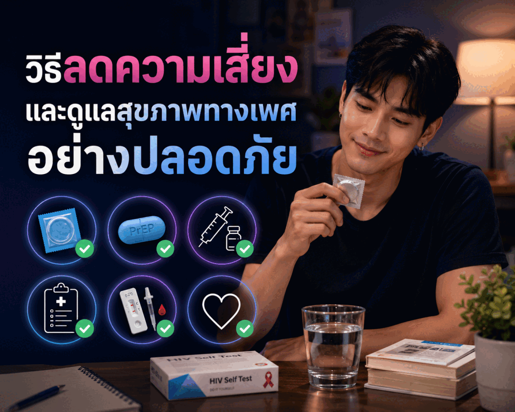 วิธีลดความเสี่ยงและดูแลสุขภาพทางเพศอย่างปลอดภัย