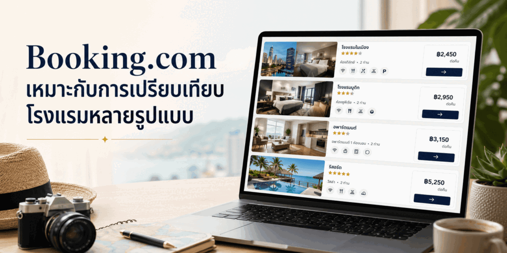 จองที่พักเว็บไหนดี เปรียบเทียบ 5 แพลตฟอร์มก่อนเลือกให้เหมาะกับทริป