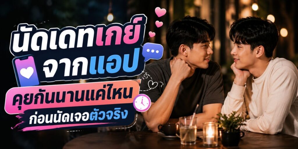 นัดเดทเกย์จากแอป คุยกันนานแค่ไหนก่อนนัดเจอตัวจริง