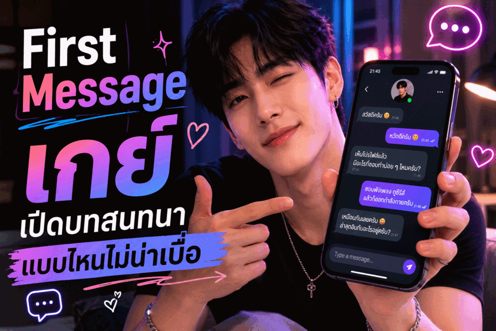 First Message เกย์ เปิดบทสนทนาแบบไหนไม่น่าเบื่อ