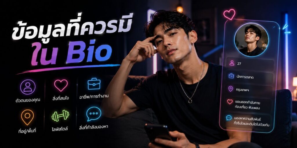 ข้อมูลที่ควรมีใน Bio