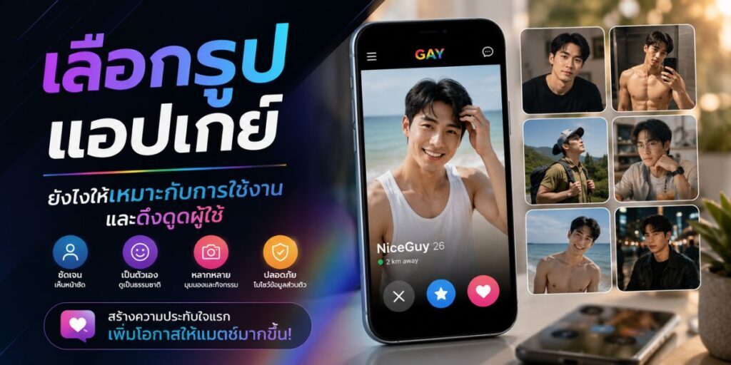เลือกรูปแอปเกย์ ยังไงให้เหมาะกับการใช้งานและดึงดูดผู้ใช้
