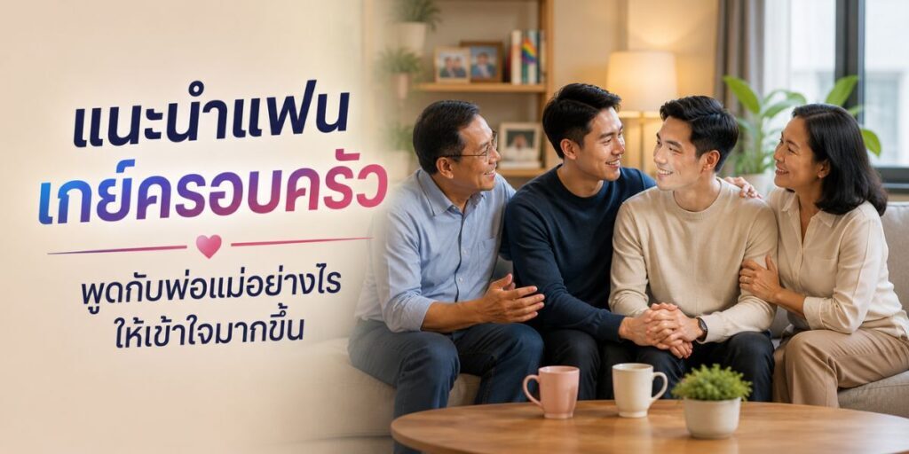 แนะนำแฟนเกย์ครอบครัว พูดกับพ่อแม่อย่างไรให้เข้าใจมากขึ้น