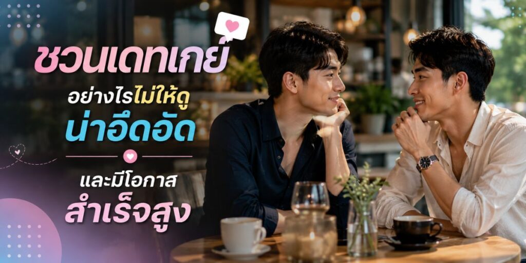ชวนเดทเกย์ อย่างไรไม่ให้ดูน่าอึดอัดและมีโอกาสสำเร็จสูง