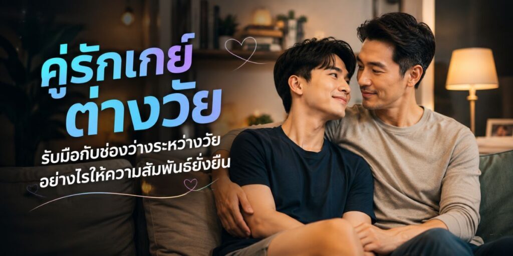 คู่รักเกย์ต่างวัย รับมือกับช่องว่างระหว่างวัยอย่างไรให้ความสัมพันธ์ยั่งยืน