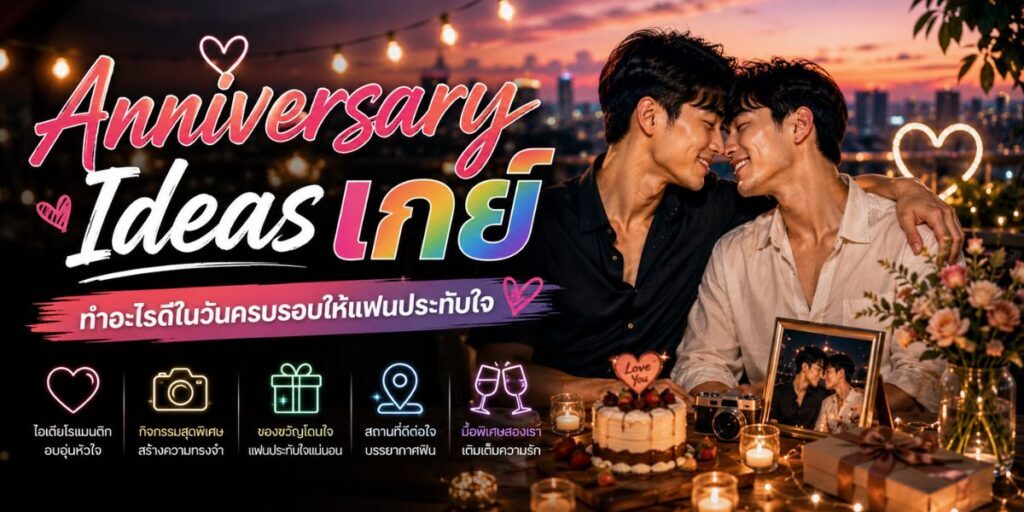 Anniversary Ideas เกย์ ทำอะไรดีในวันครบรอบให้แฟนประทับใจ