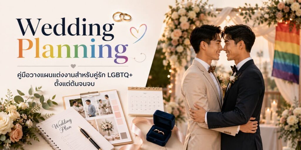 Wedding Planning เกย์ คู่มือวางแผนแต่งงานสำหรับคู่รัก LGBTQ+ ตั้งแต่ต้นจนจบ