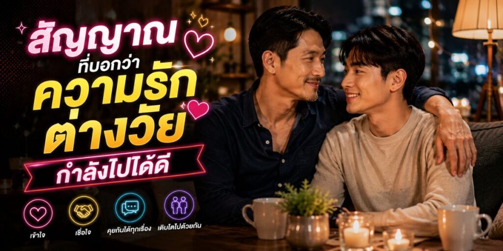 สัญญาณที่บอกว่าความรักต่างวัยกำลังไปได้ดี