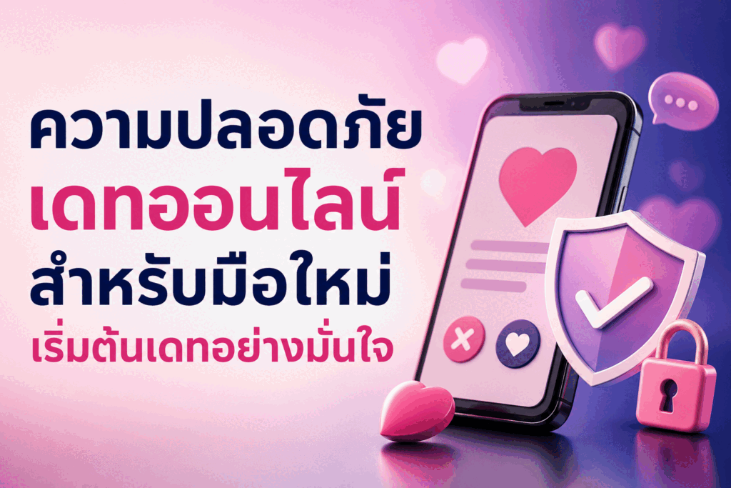 ความปลอดภัยเดทออนไลน์ สำหรับมือใหม่ เริ่มต้นเดทอย่างมั่นใจ