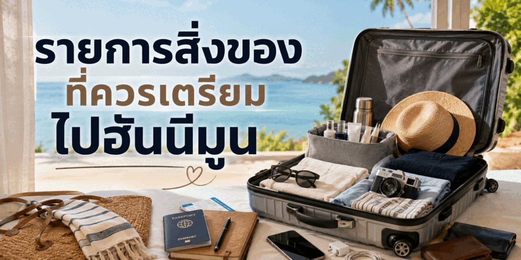 รายการสิ่งของที่ควรเตรียมไปฮันนีมูน