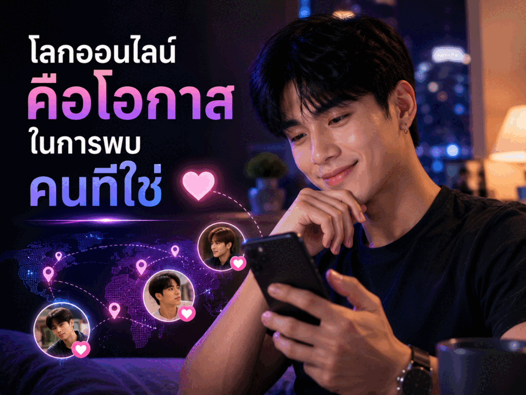 โลกออนไลน์คือโอกาสในการพบคนที่ใช่