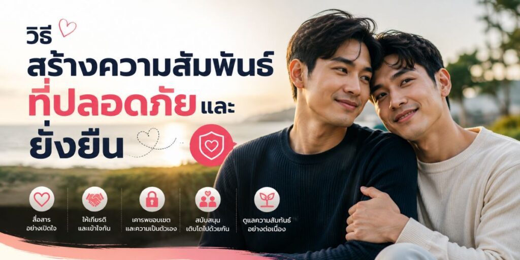 วิธีสร้างความสัมพันธ์ที่ปลอดภัยและยั่งยืน