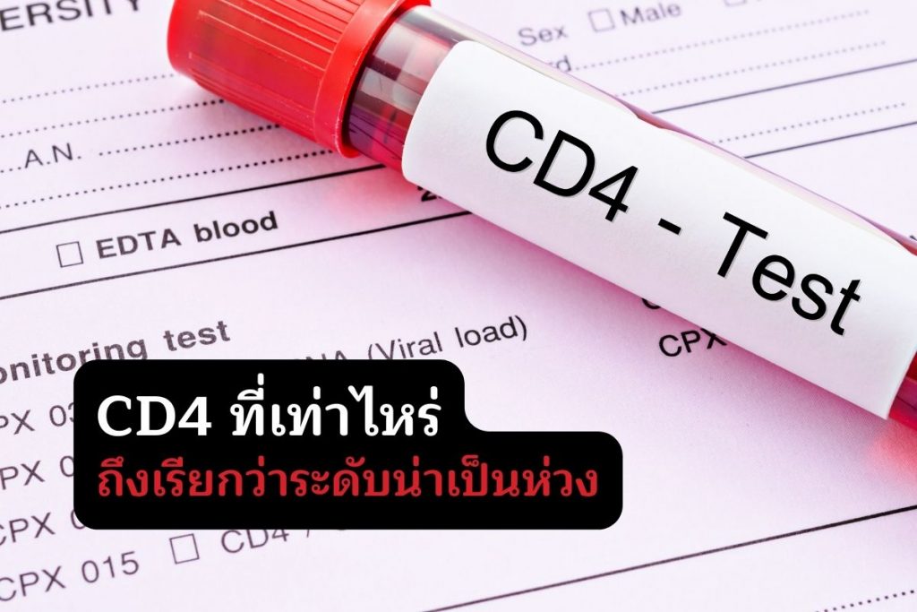 CD4 ที่เท่าไหร่ถึงเรียกว่าระดับน่าเป็นห่วง