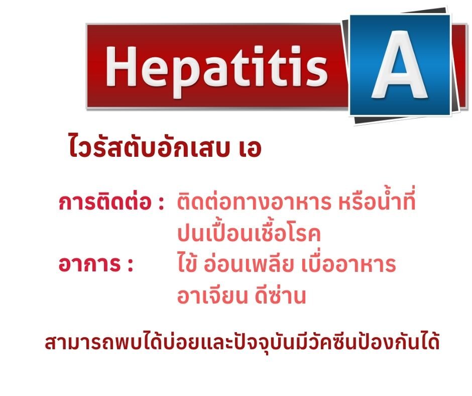 ความแตกต่างของไวรัสตับอักเสบแต่ละชนิด