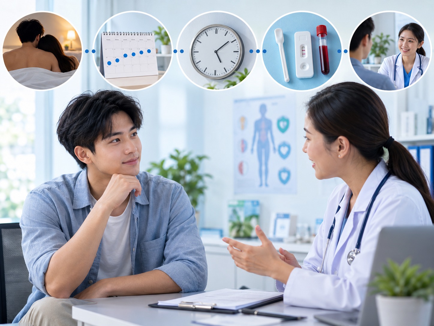 ตรวจ HIV หลังเสี่ยงกี่วัน? คู่มือเลือกเวลาตรวจที่แม่นยำที่สุด