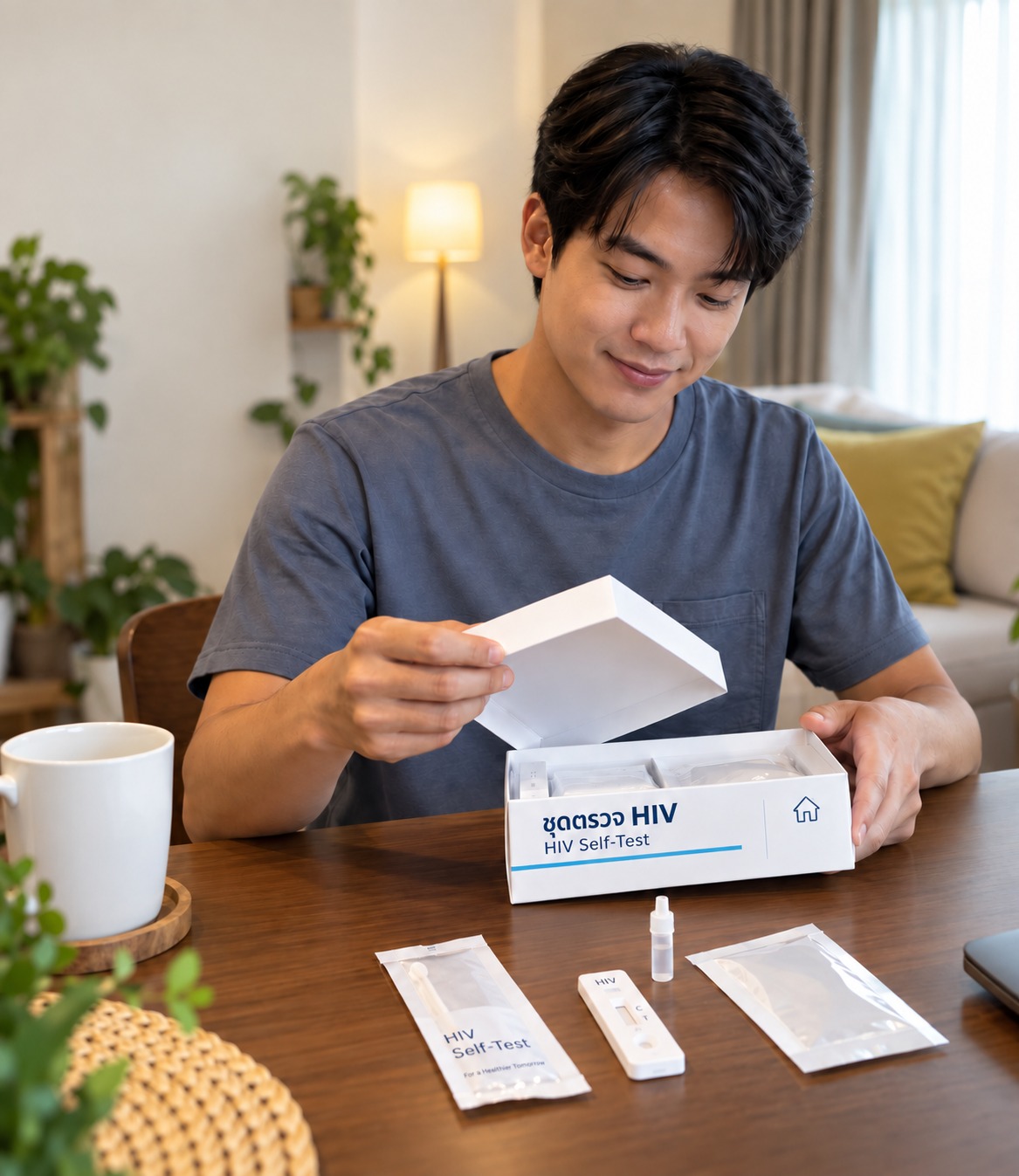 แจกฟรี ชุดตรวจเอชไอวี รู้ผลได้เองที่บ้าน ปลอดภัย เป็นส่วนตัว