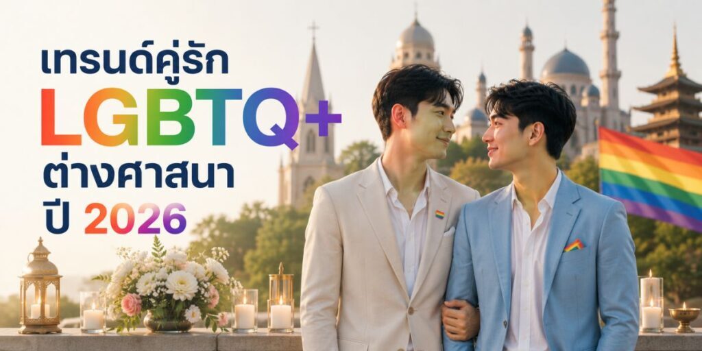 เทรนด์คู่รัก LGBTQ+ ต่างศาสนา ปี 2026