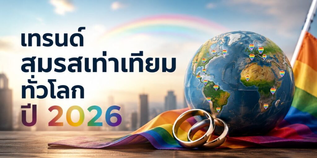เทรนด์สมรสเท่าเทียมทั่วโลก ปี 2026
