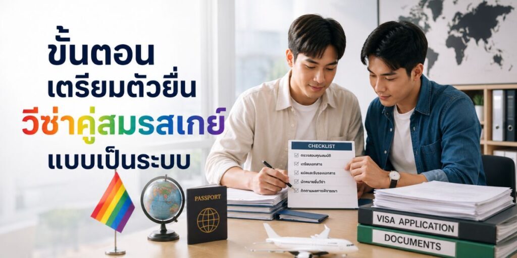 วีซ่าคู่สมรสเกย์ แบบละเอียด พร้อมคำแนะนำจากประสบการณ์จริง อัปเดตปี 2026
