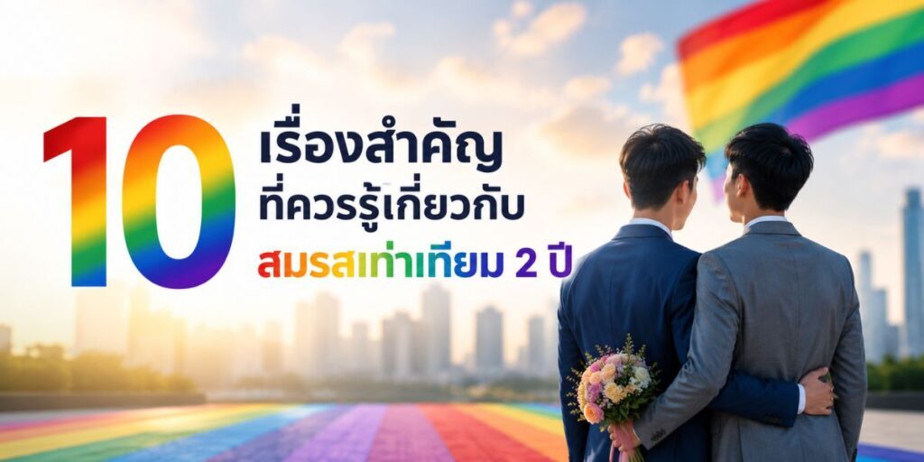 สมรสเท่าเทียม 2 ปี: 10 เรื่องสำคัญที่คู่รัก LGBTQ+ ควรรู้ในปี 2026