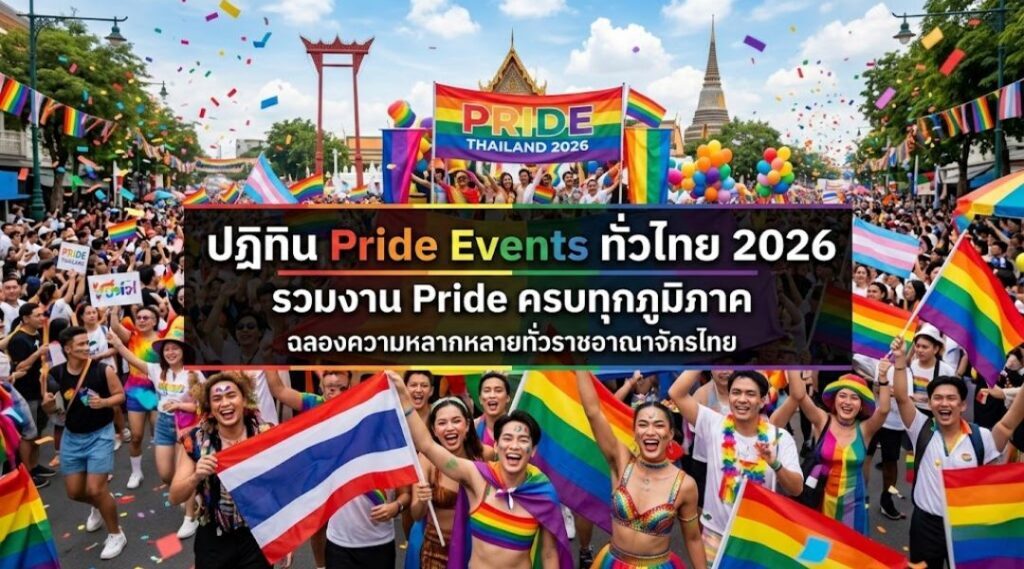 ปฏิทิน Pride Events ทั่วไทย 2026 | รวมงาน Pride ครบทุกภูมิภาค