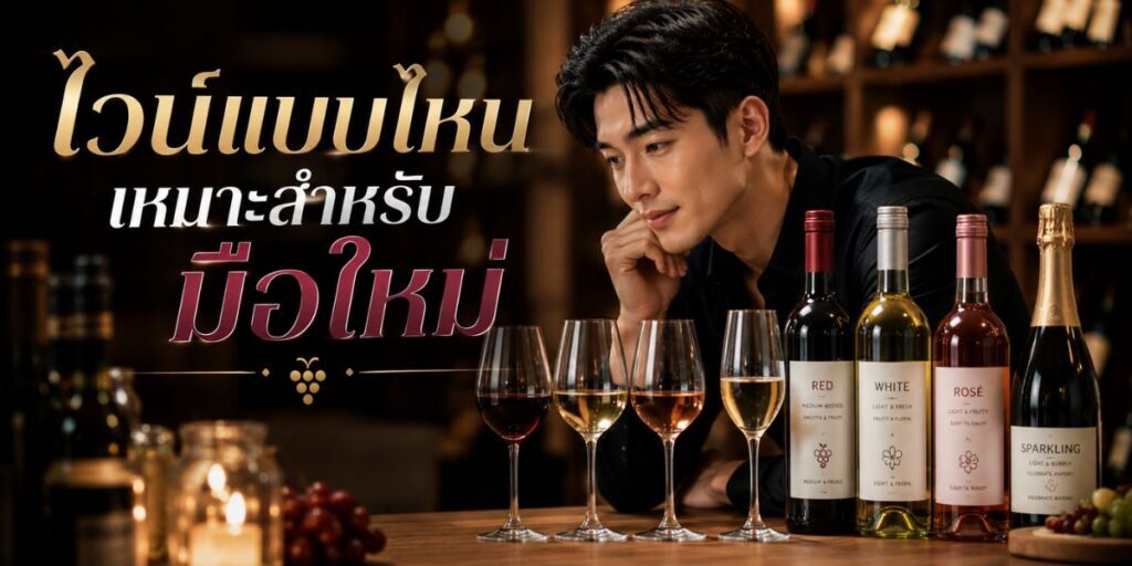 ไวน์แบบไหนเหมาะสำหรับมือใหม่