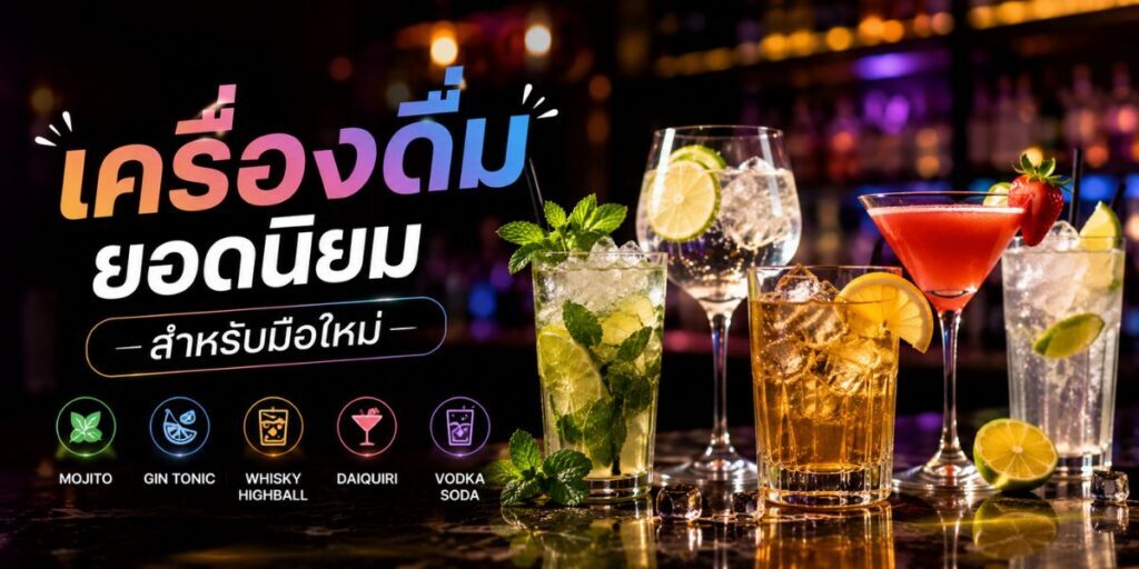 เครื่องดื่มยอดนิยมสำหรับมือใหม่