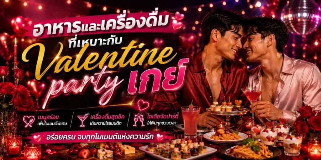 Valentine party เกย์ ไอเดียจัดงานวาเลนไทน์สุดโรแมนติกสำหรับ LGBTQ+