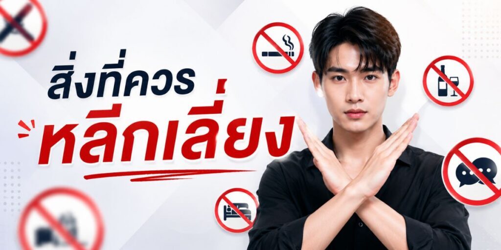 สิ่งที่ควรหลีกเลี่ยง