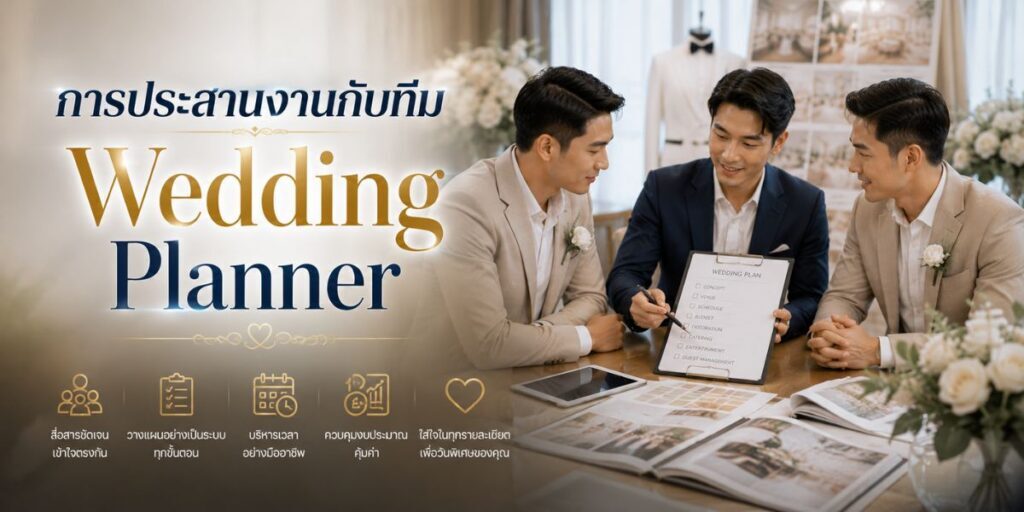 การประสานงานกับทีม Wedding Planner