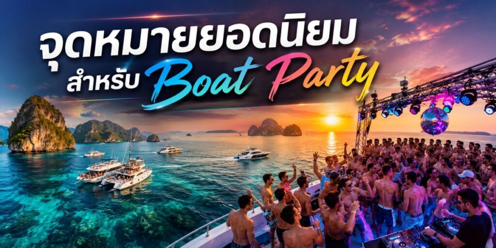 จุดหมายยอดนิยมสำหรับ Boat Party