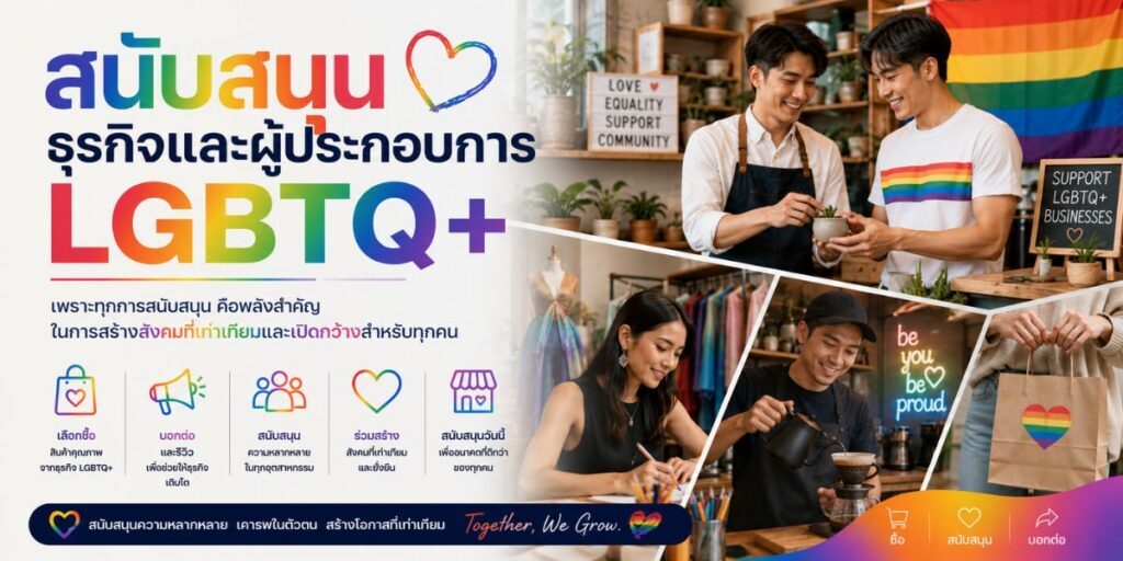 สนับสนุนธุรกิจและผู้ประกอบการ lgbtq+