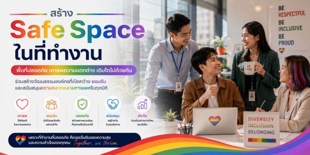 สร้าง safe space ในที่ทำงาน