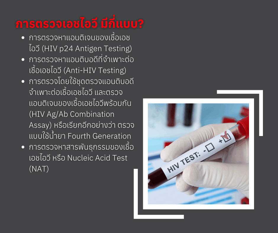 การตรวจเอชไอวี มีกี่แบบ