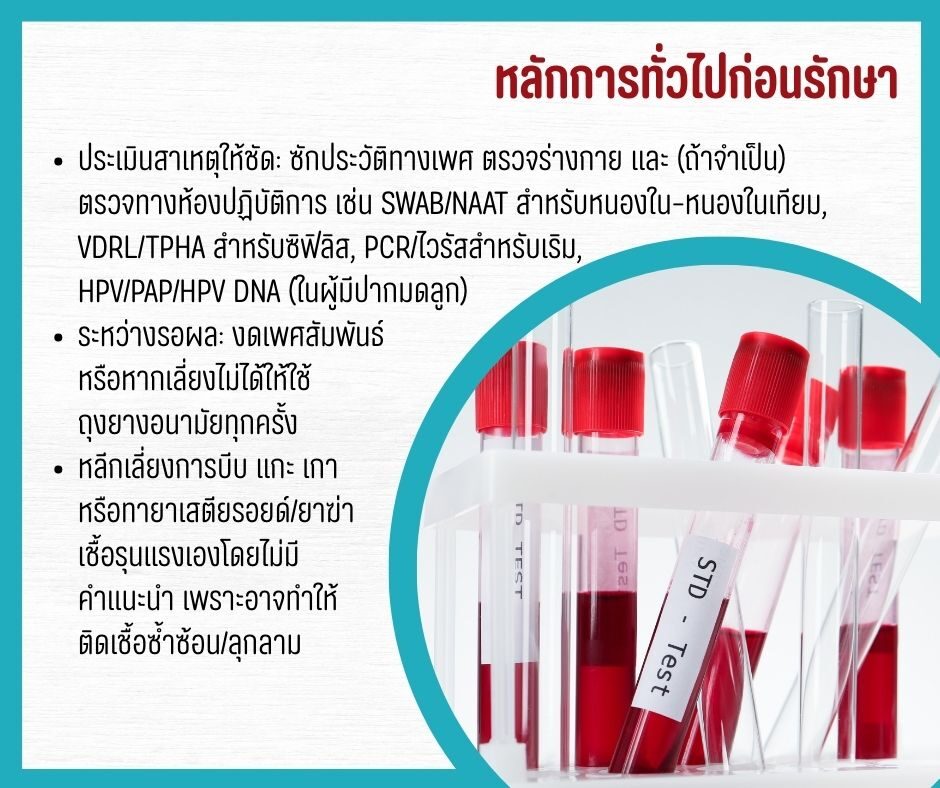 หลักการทั่วไปก่อนรักษา