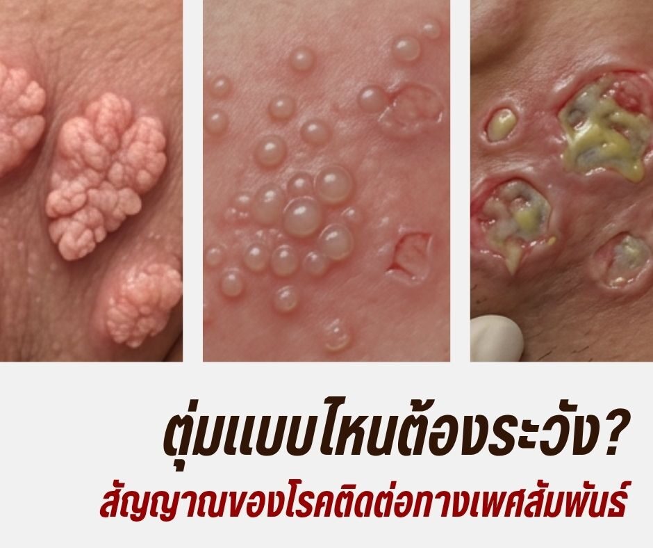 ตุ่มแบบไหนต้องระวัง? สัญญาณของโรคติดต่อทางเพศสัมพันธ์